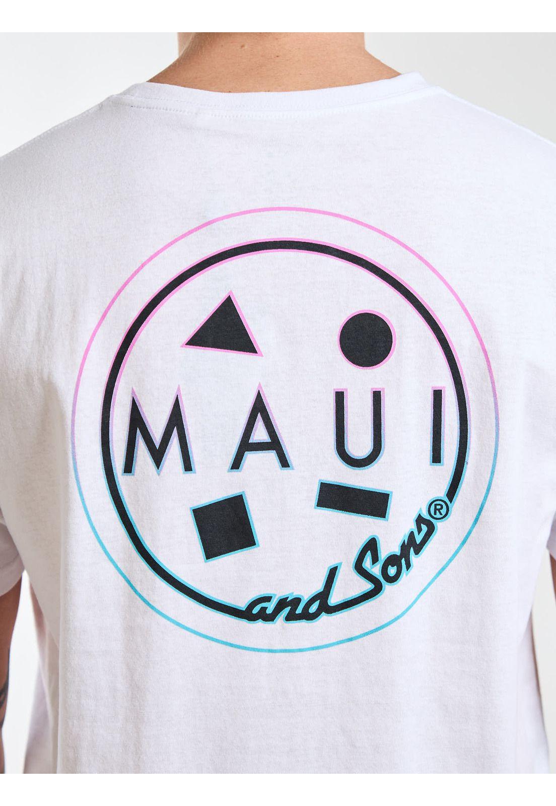 Polera MC Pacific Blanco Hombre Maui and Sons-3