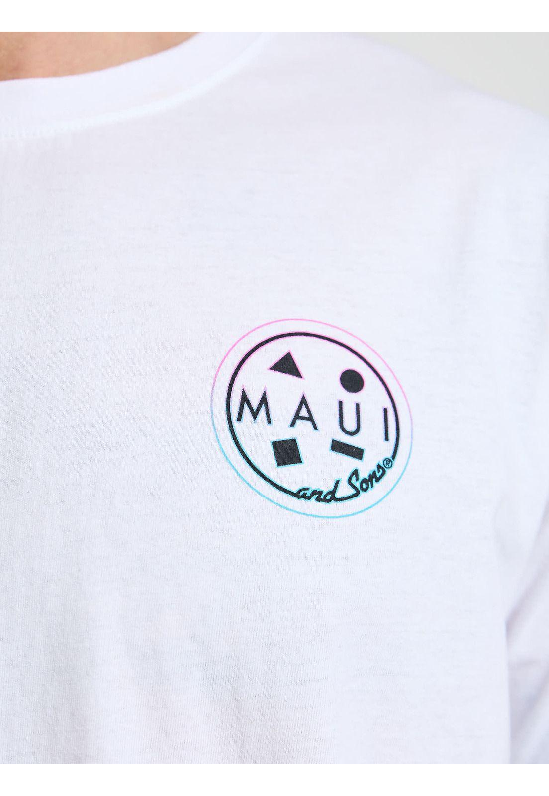Polera MC Pacific Blanco Hombre Maui and Sons-5