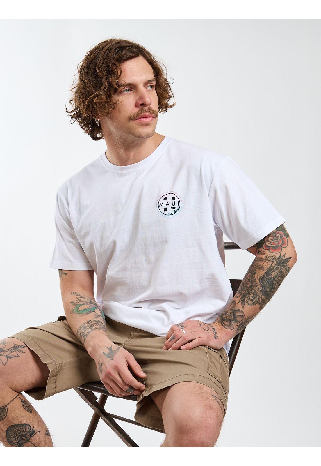Polera MC Pacific Blanco Hombre Maui and Sons-7