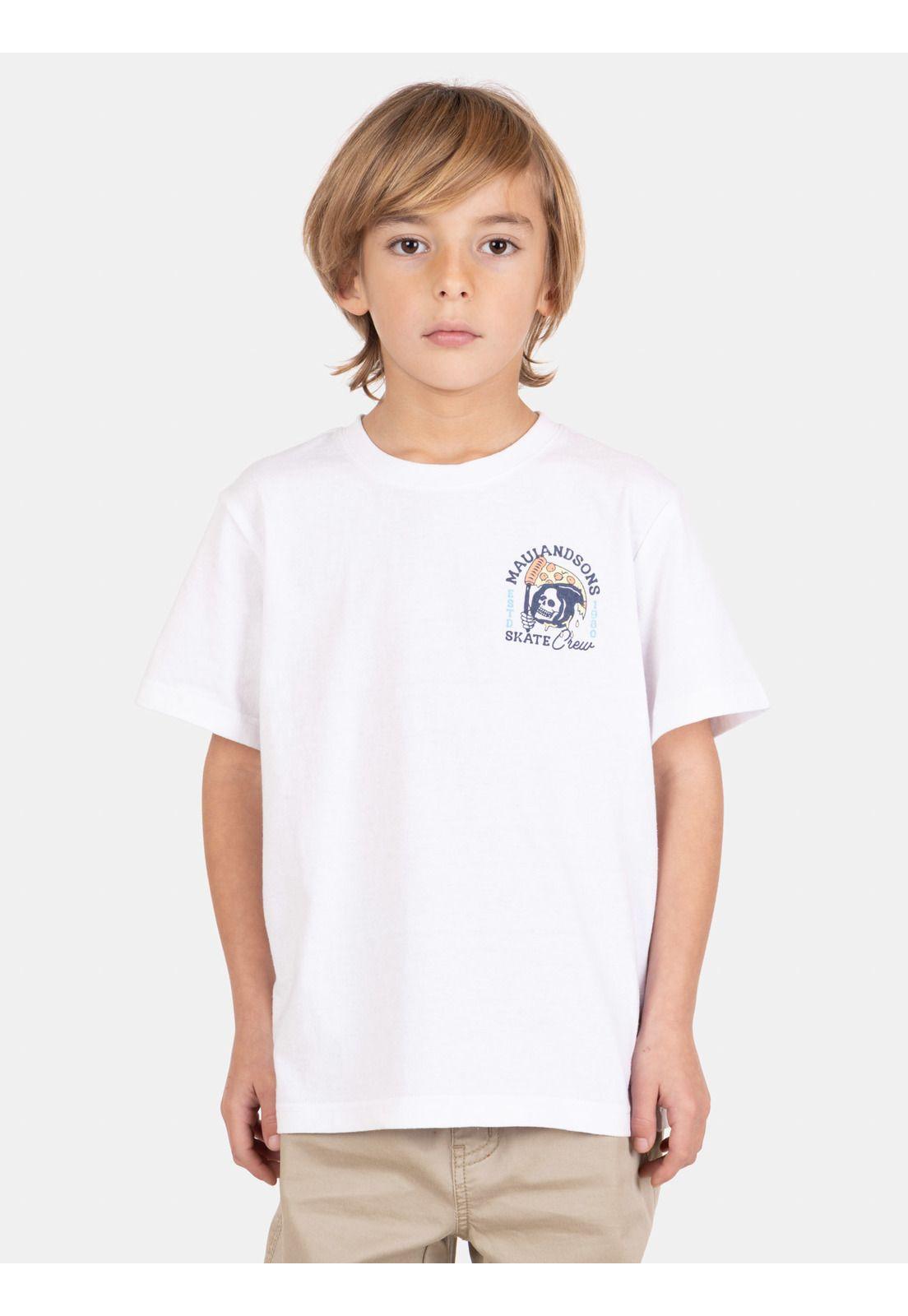 Polera MC TideFlex Blanco Infantil Maui And Sons-0