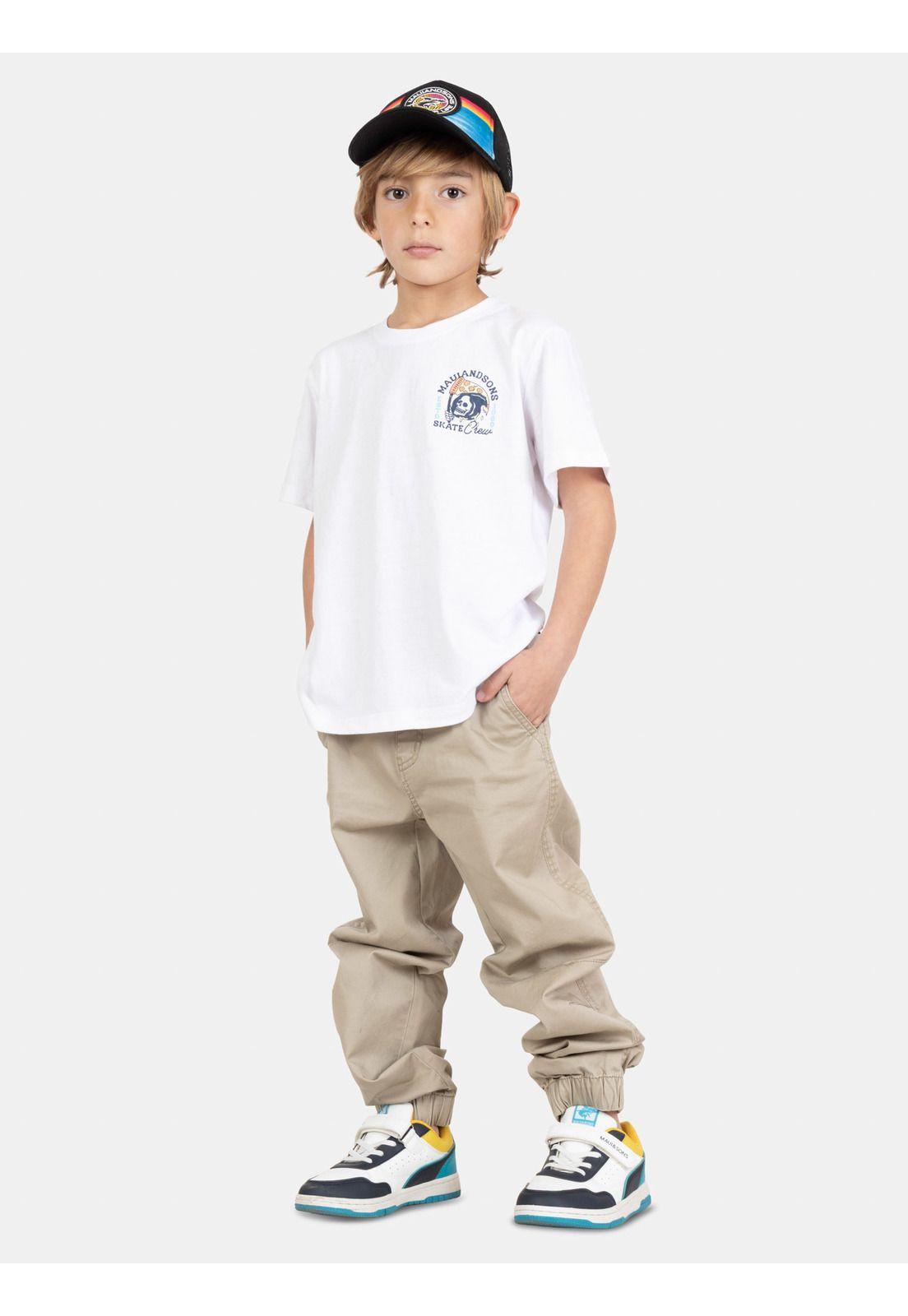 Polera MC TideFlex Blanco Infantil Maui And Sons-3