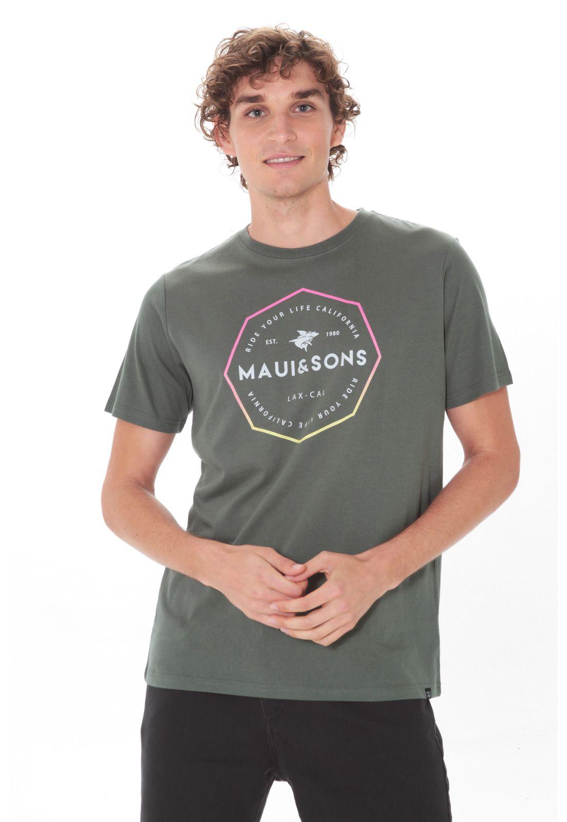 Polera M/C Basica Hombre 5P468-MV21 Verde-0