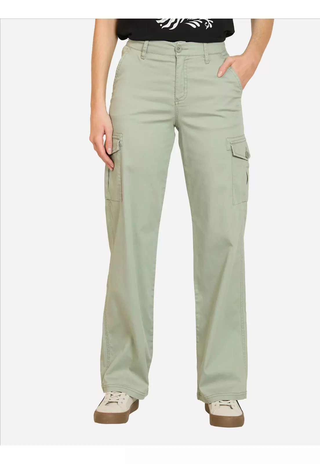 Pantalón Onoa Gris Mujer Maui And Sons-0