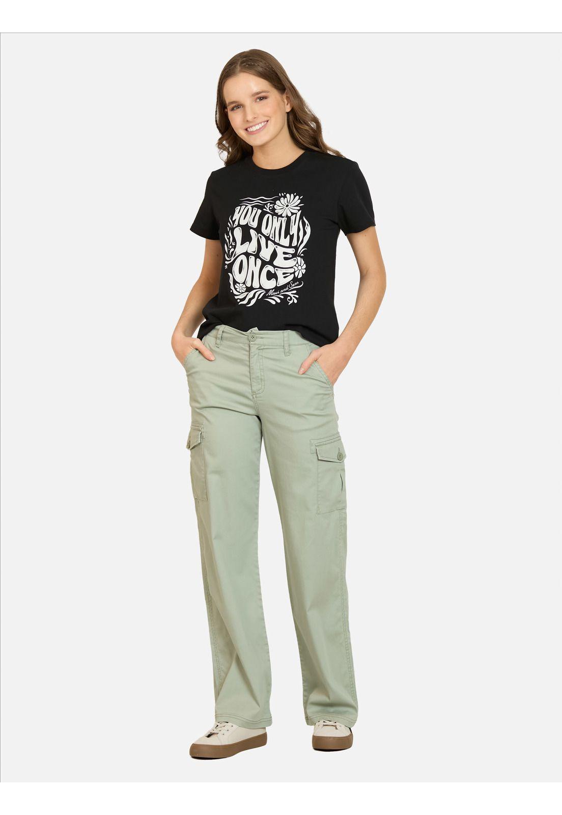 Pantalón Onoa Gris Mujer Maui And Sons-3