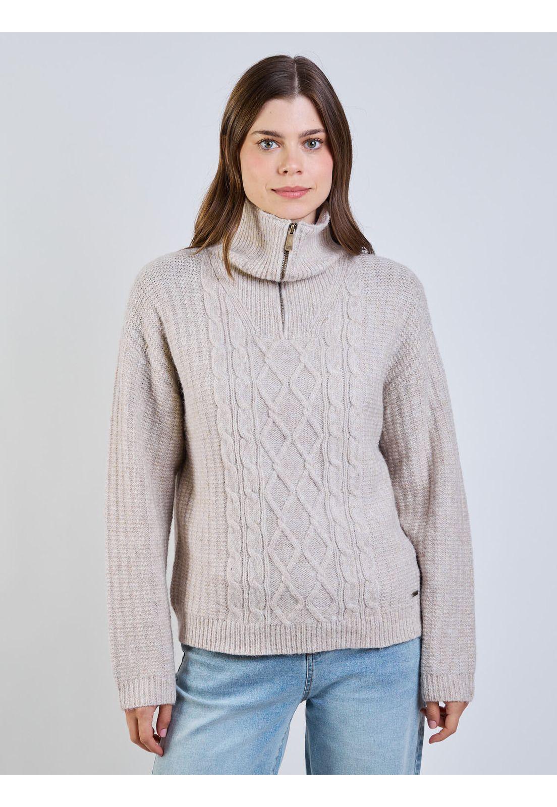 Sweater Lía Beige Mujer Maui And Sons-0