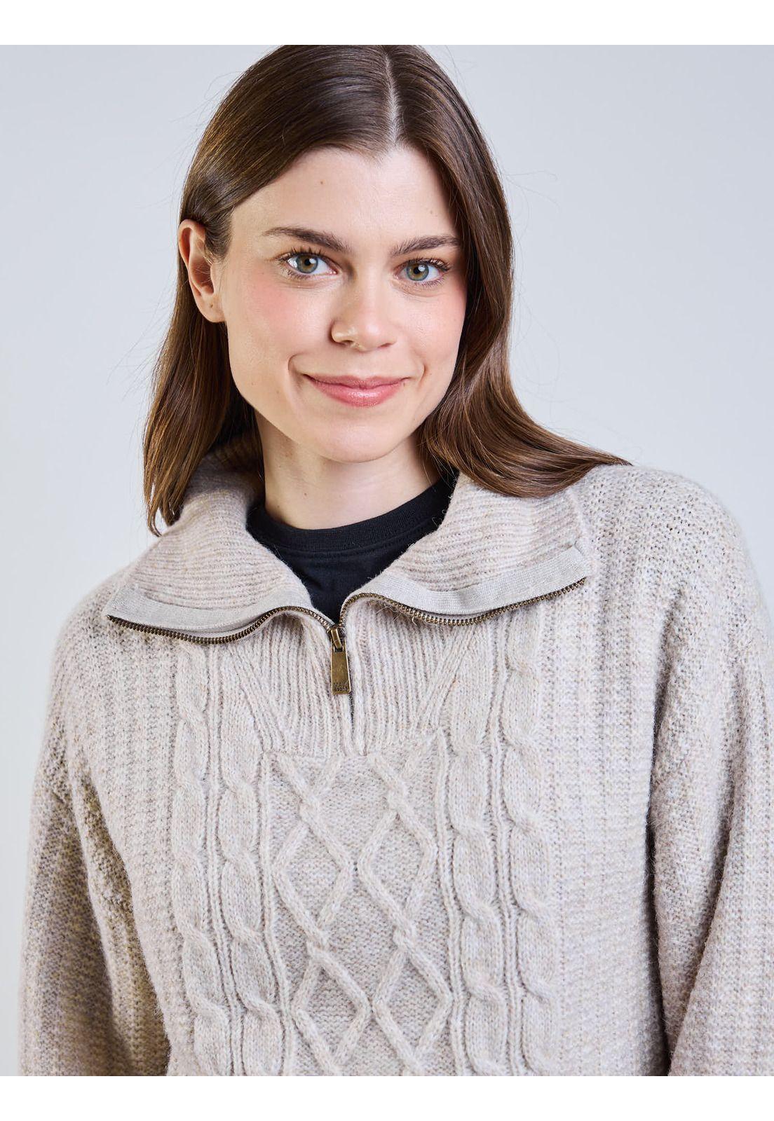 Sweater Lía Beige Mujer Maui And Sons-3