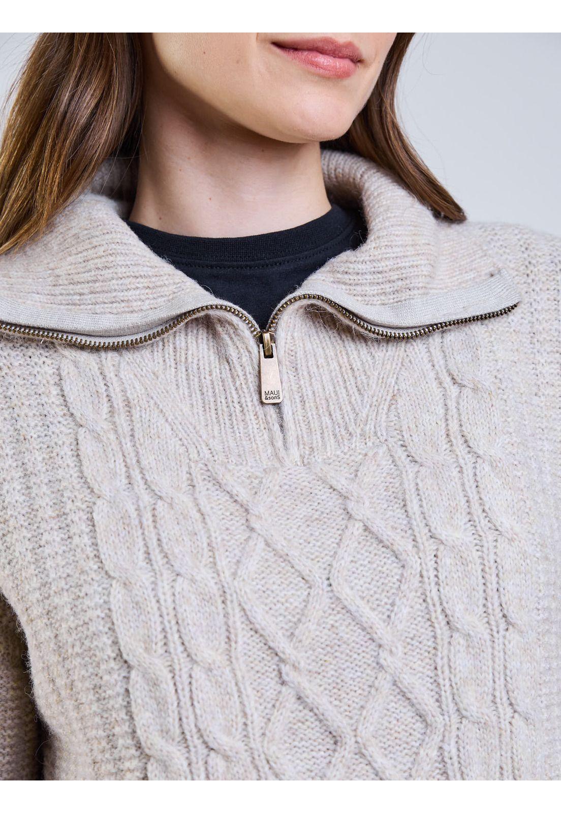 Sweater Lía Beige Mujer Maui And Sons-4