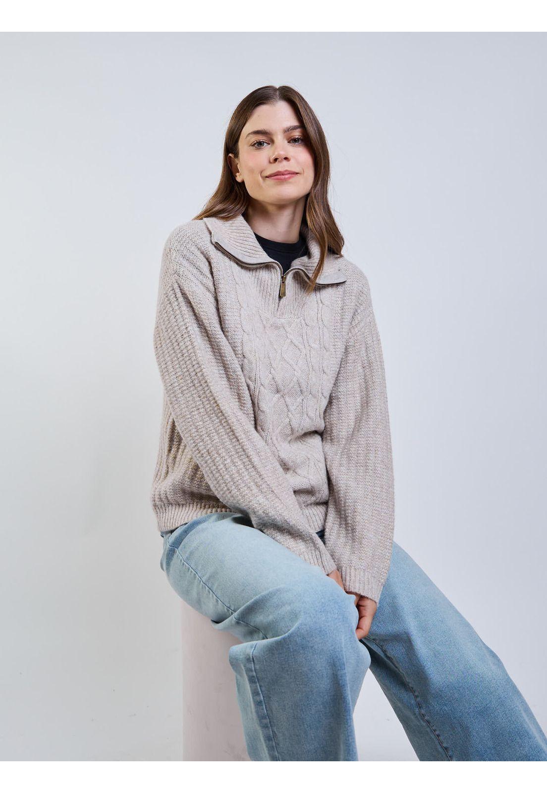 Sweater Lía Beige Mujer Maui And Sons-6