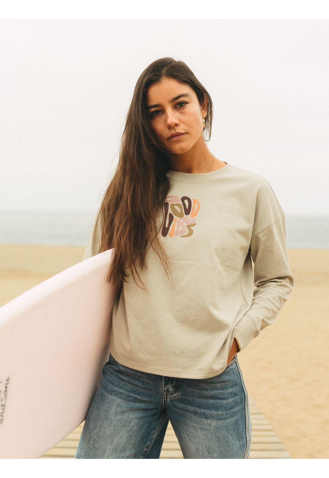 Polera ML Feroe Beige Mujer Maui And Sons-0