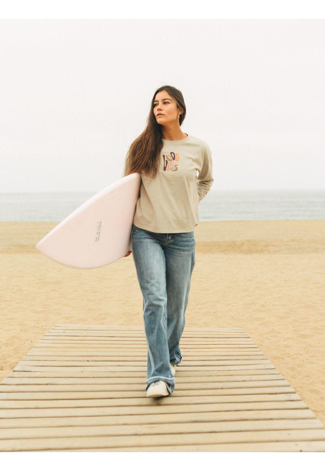 Polera ML Feroe Beige Mujer Maui And Sons-1