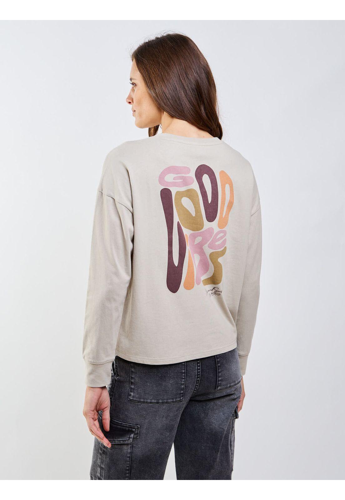 Polera ML Feroe Beige Mujer Maui And Sons-5