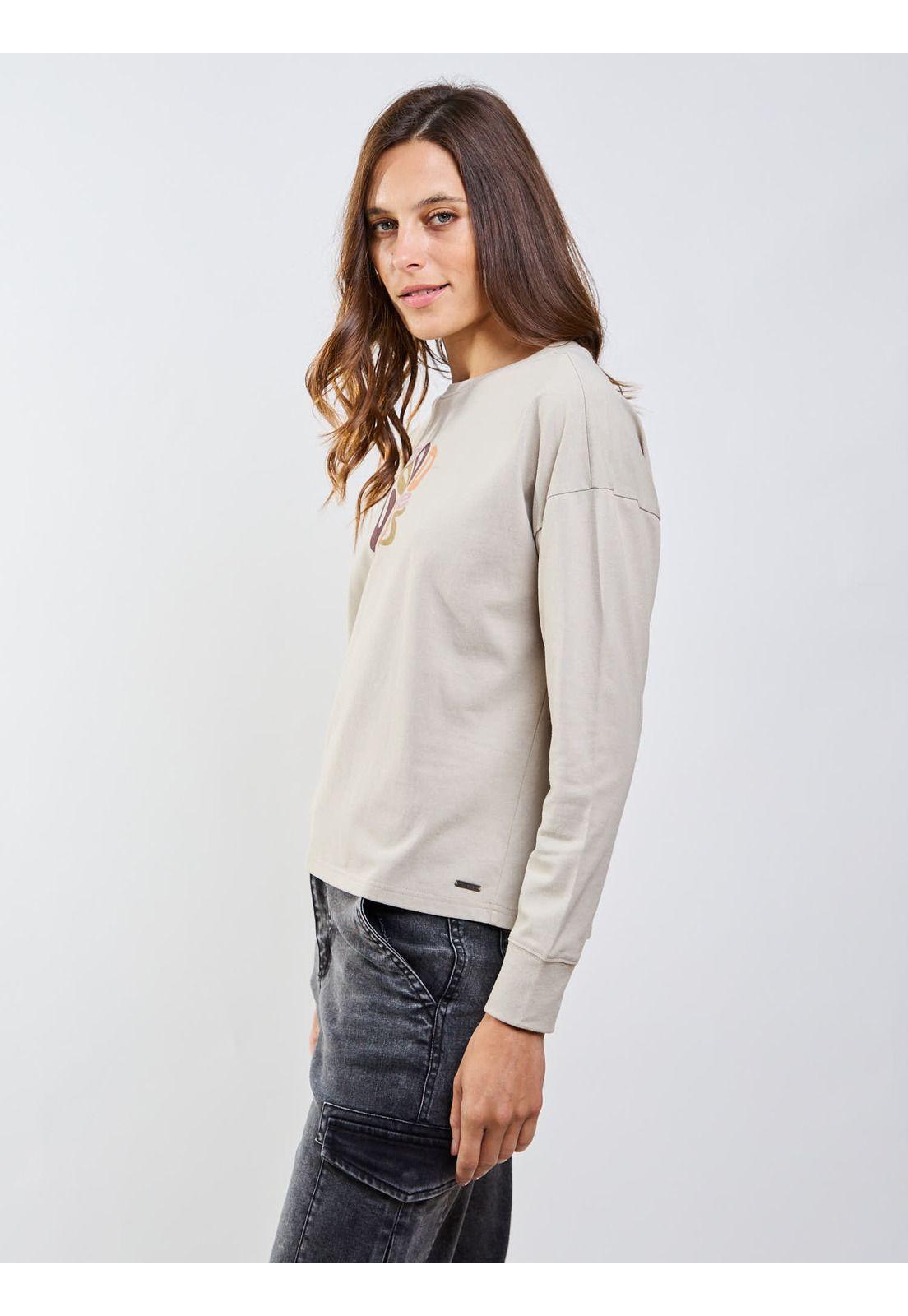 Polera ML Feroe Beige Mujer Maui And Sons-6