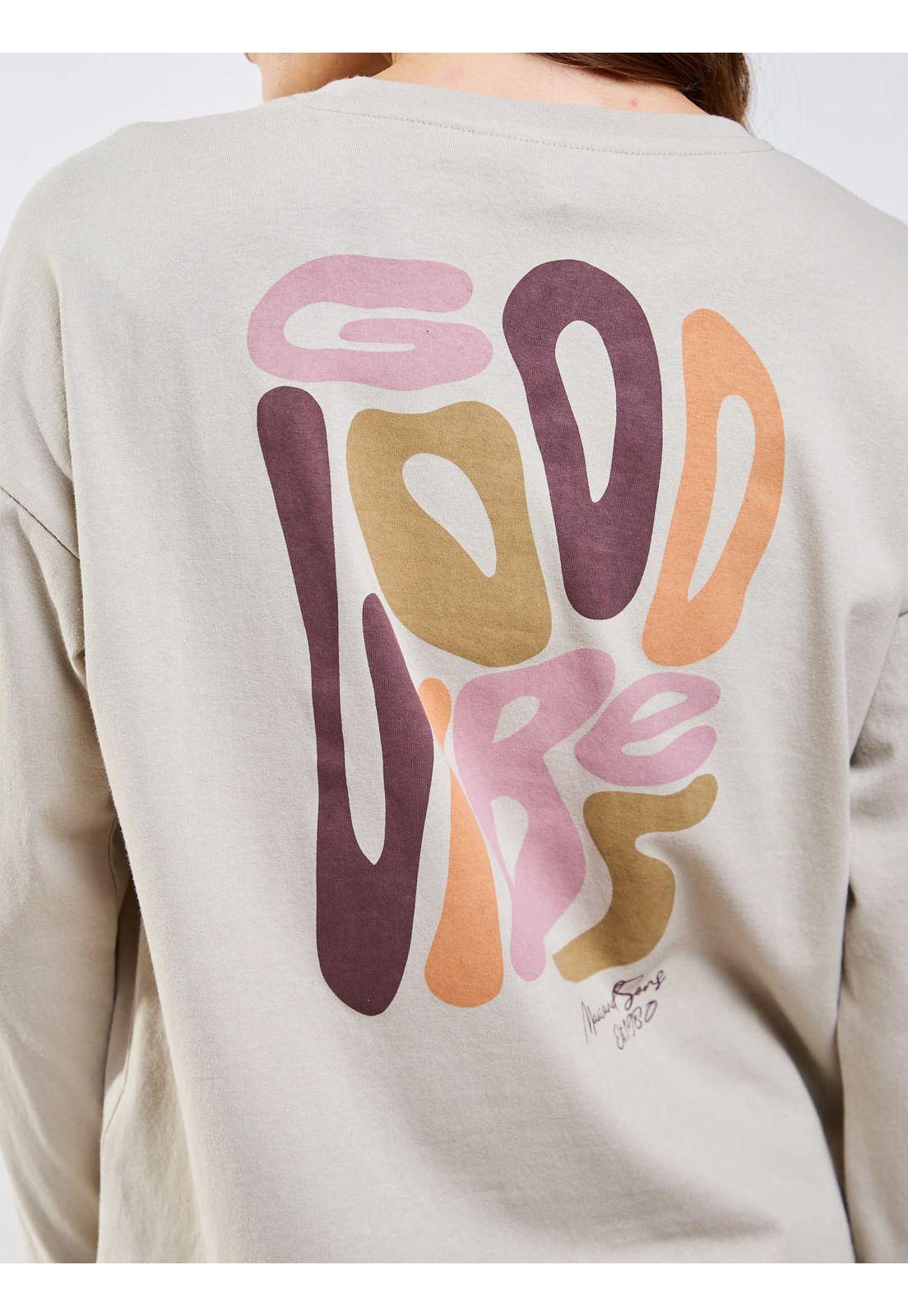 Polera ML Feroe Beige Mujer Maui And Sons-7