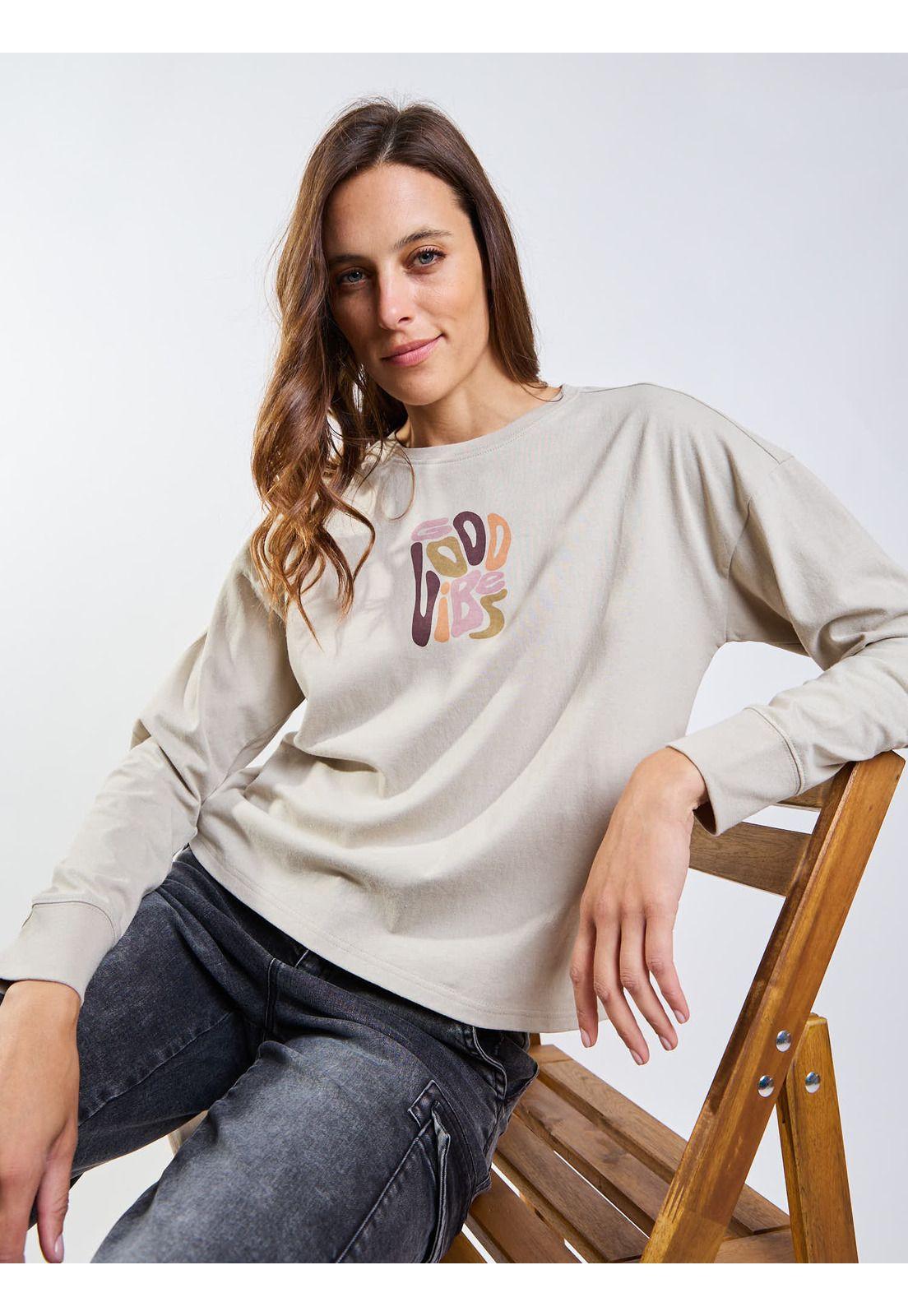 Polera ML Feroe Beige Mujer Maui And Sons-8