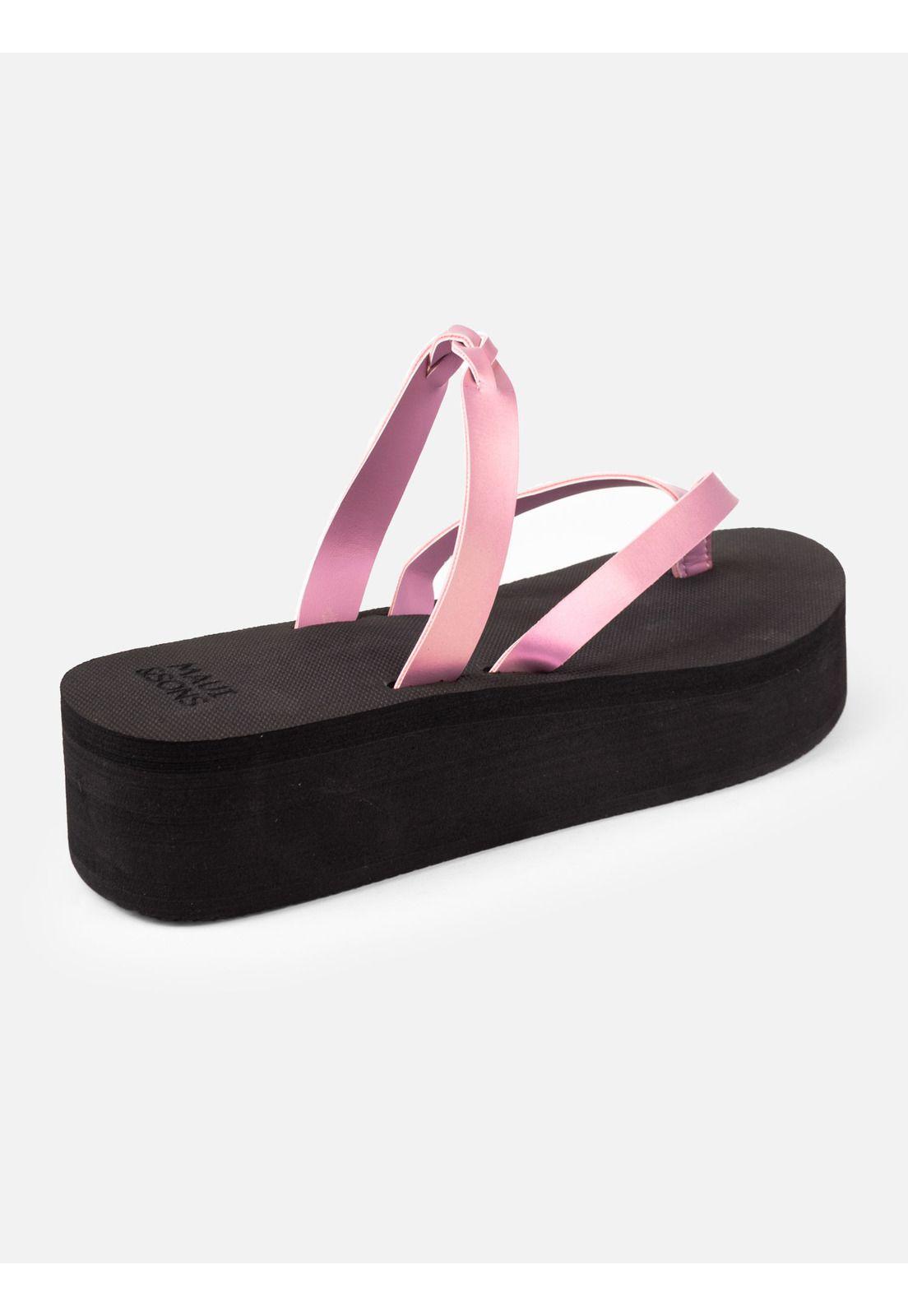 Sandalia Metallized Rose Rosado Mujer Maui And Sons-3