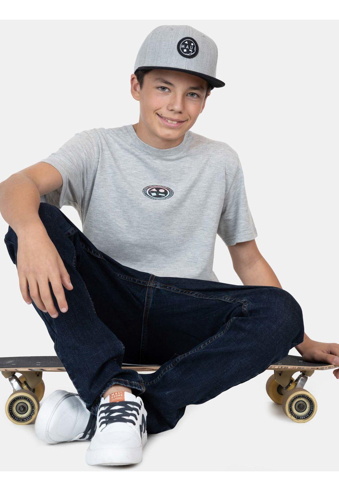Polera MC SunRider Gris Infantil Maui And Sons-3