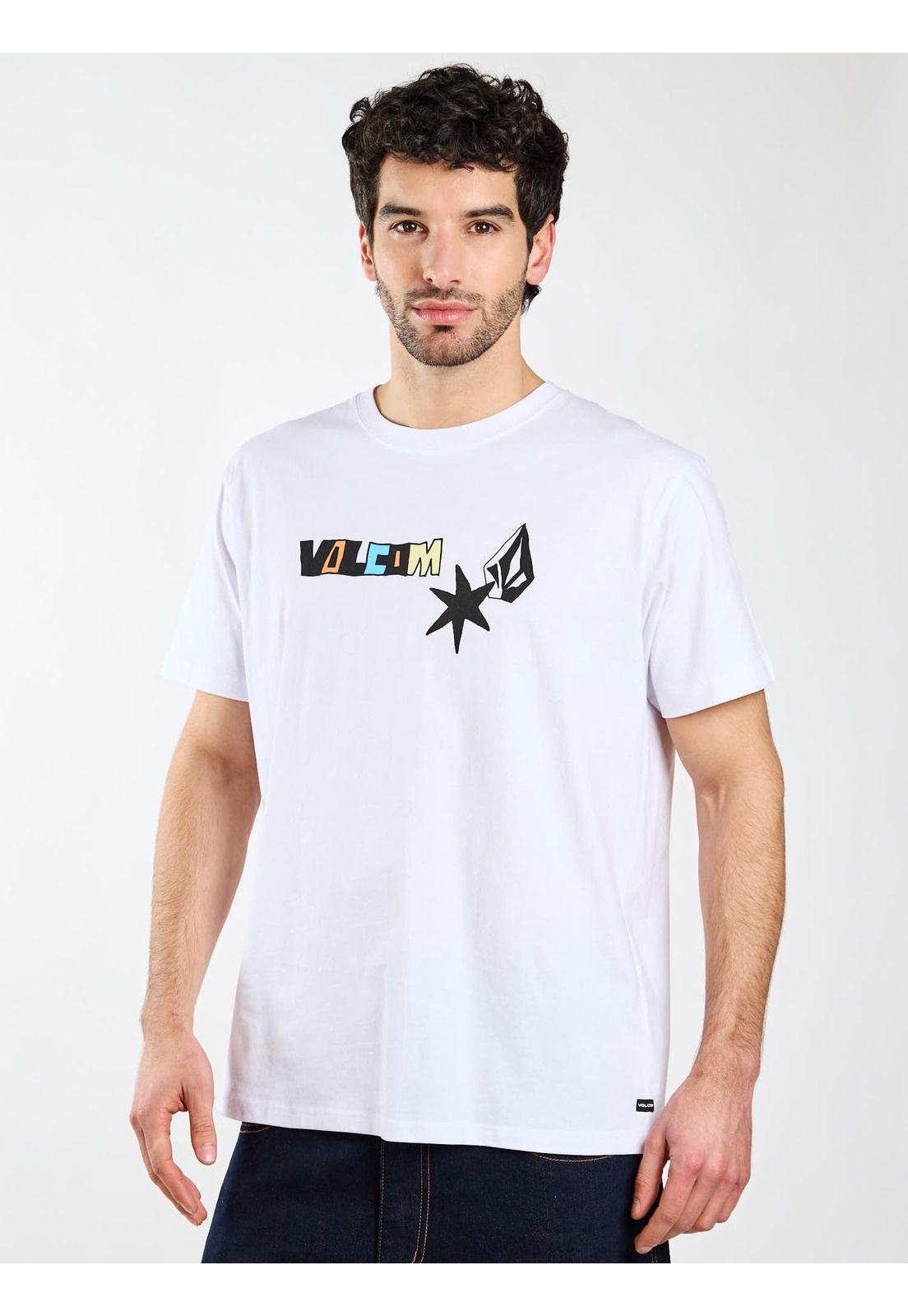Polera MC Cosmic Rodeo Blanco Hombre Volcom-0