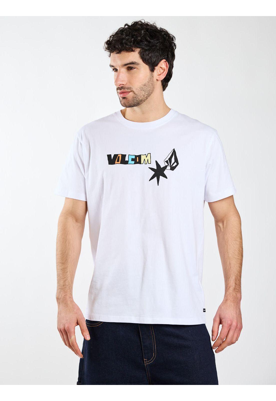 Polera MC Cosmic Rodeo Blanco Hombre Volcom-5