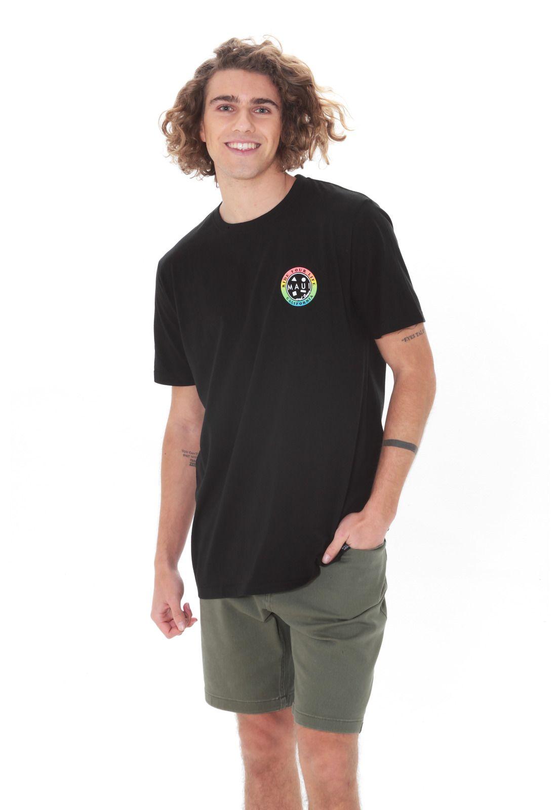 Polera M/C Basica Hombre 5P464-MV21 Negro-3