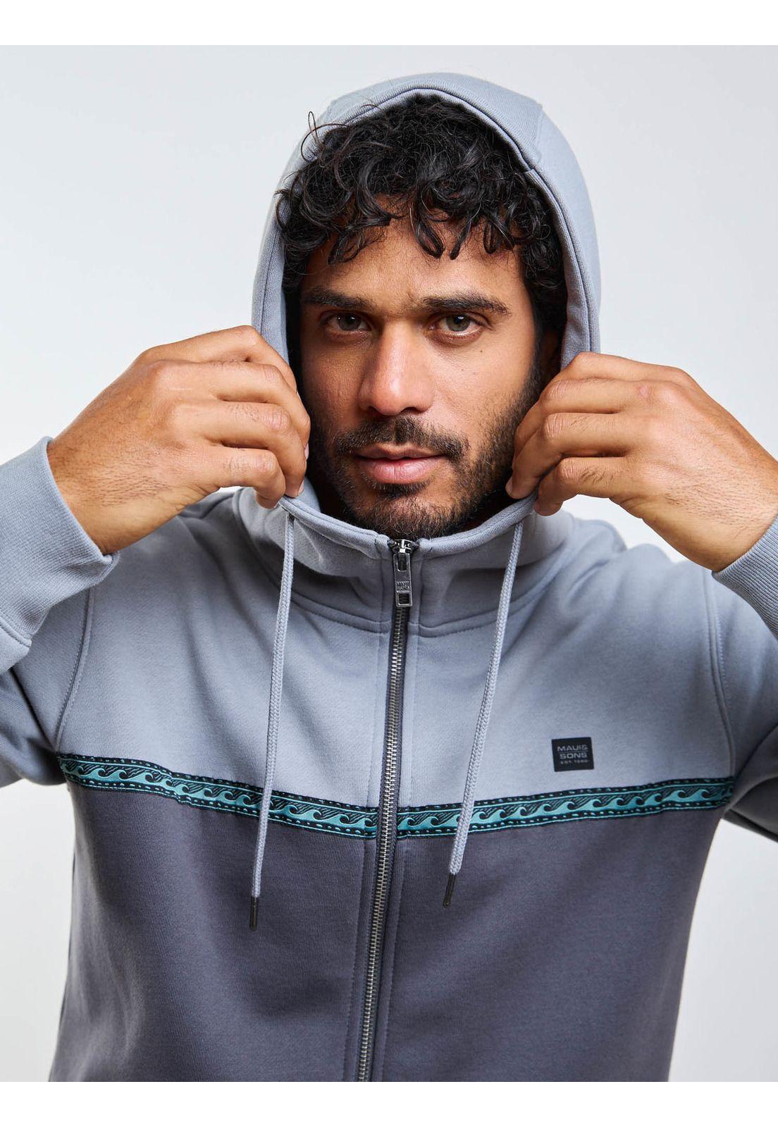 Poleron FZ Solara Gris Hombre Maui And Sons-7