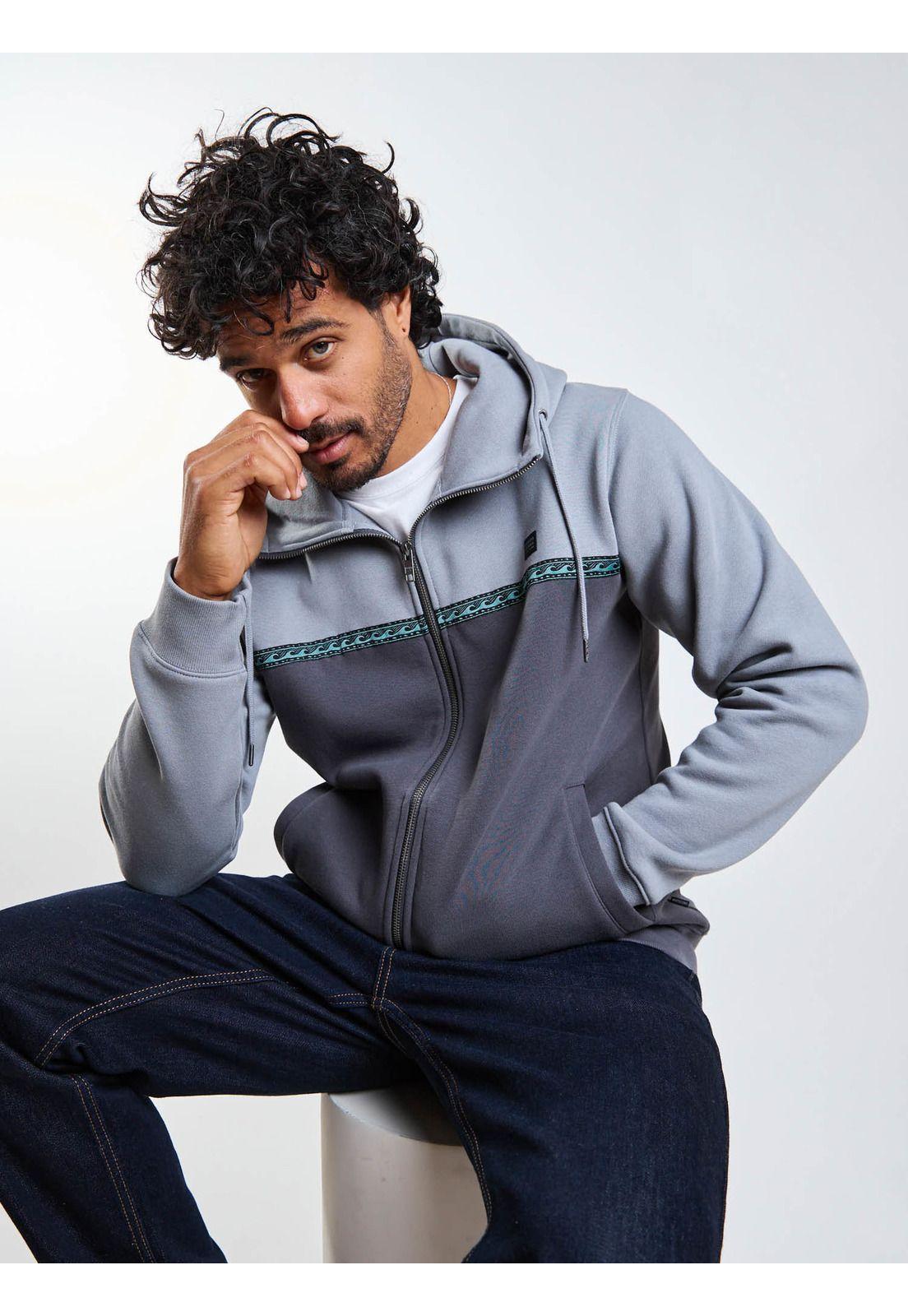 Poleron FZ Solara Gris Hombre Maui And Sons-8