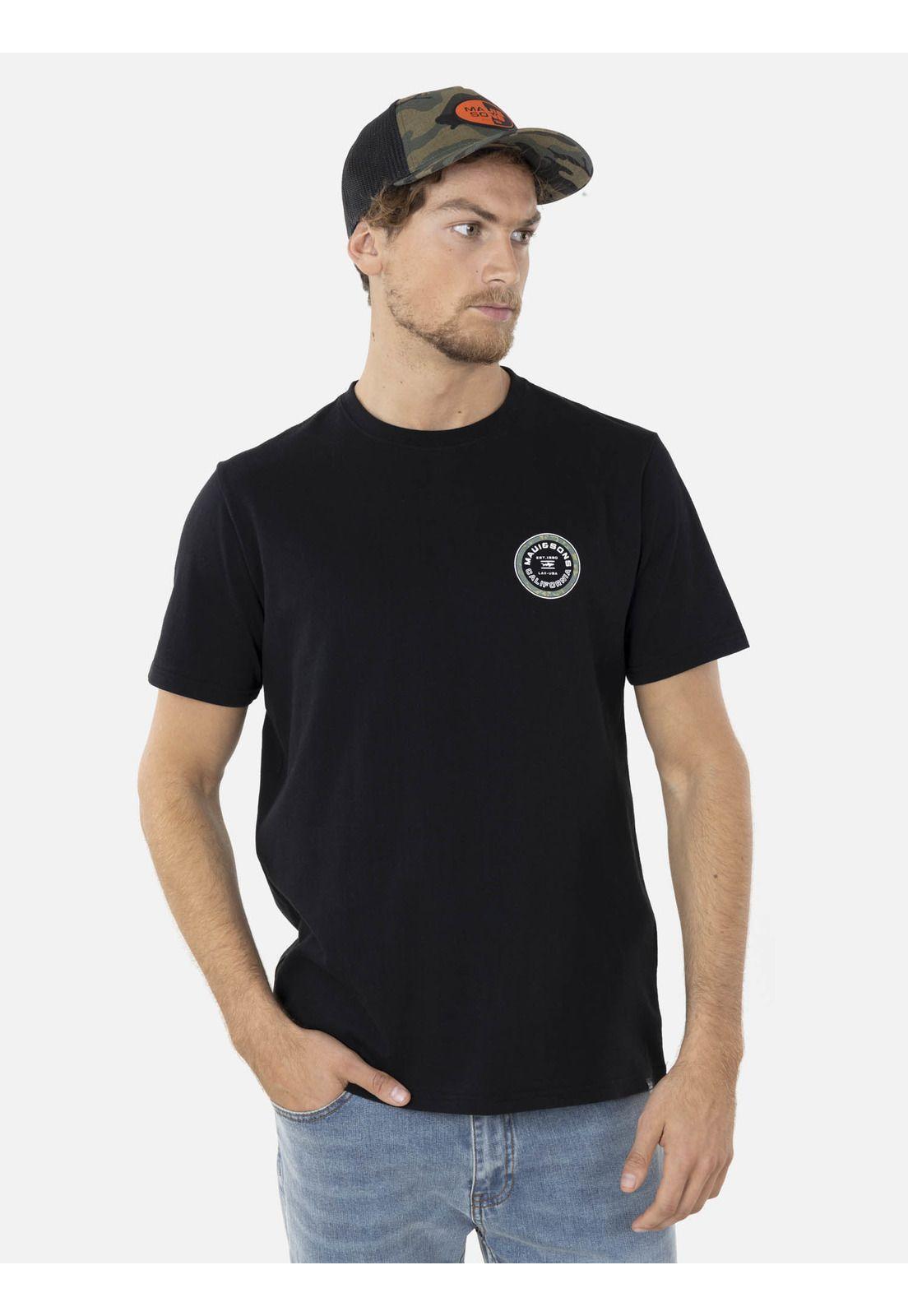 Polera L.A.X. CAMO Hombre Negro Maui and Sons-0