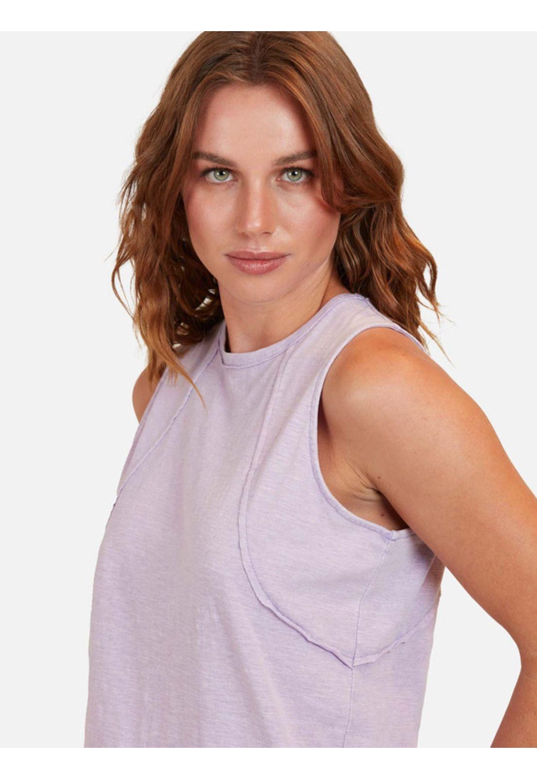 Polera Lila Tank Mujer Morado Maui And Sons-2