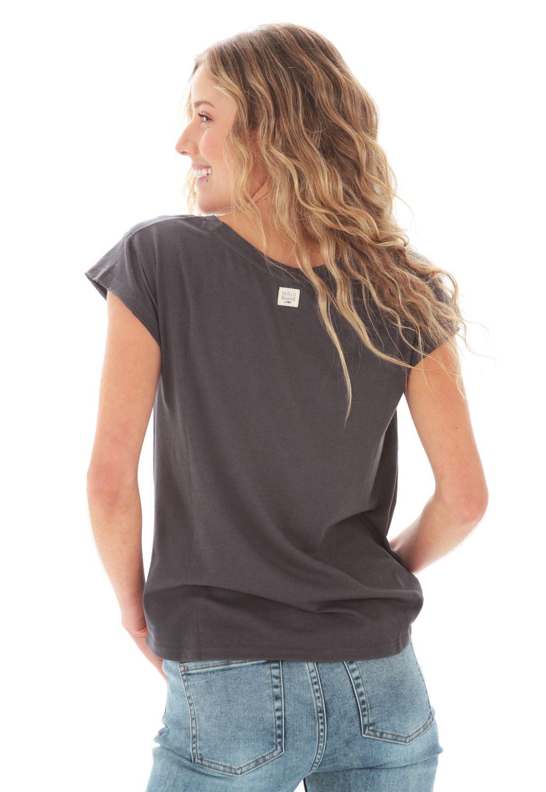 Polera Mujer 5P422-WV21 Gris Maui and Sons-1