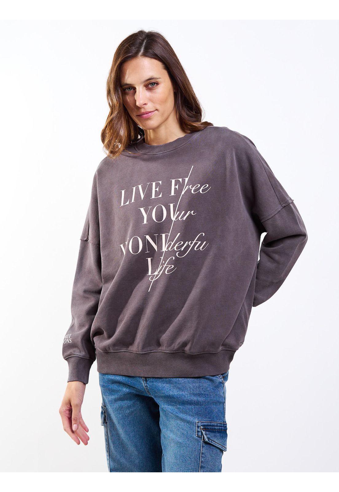 Poleron CR Palaos Café Mujer Maui And Sons-7