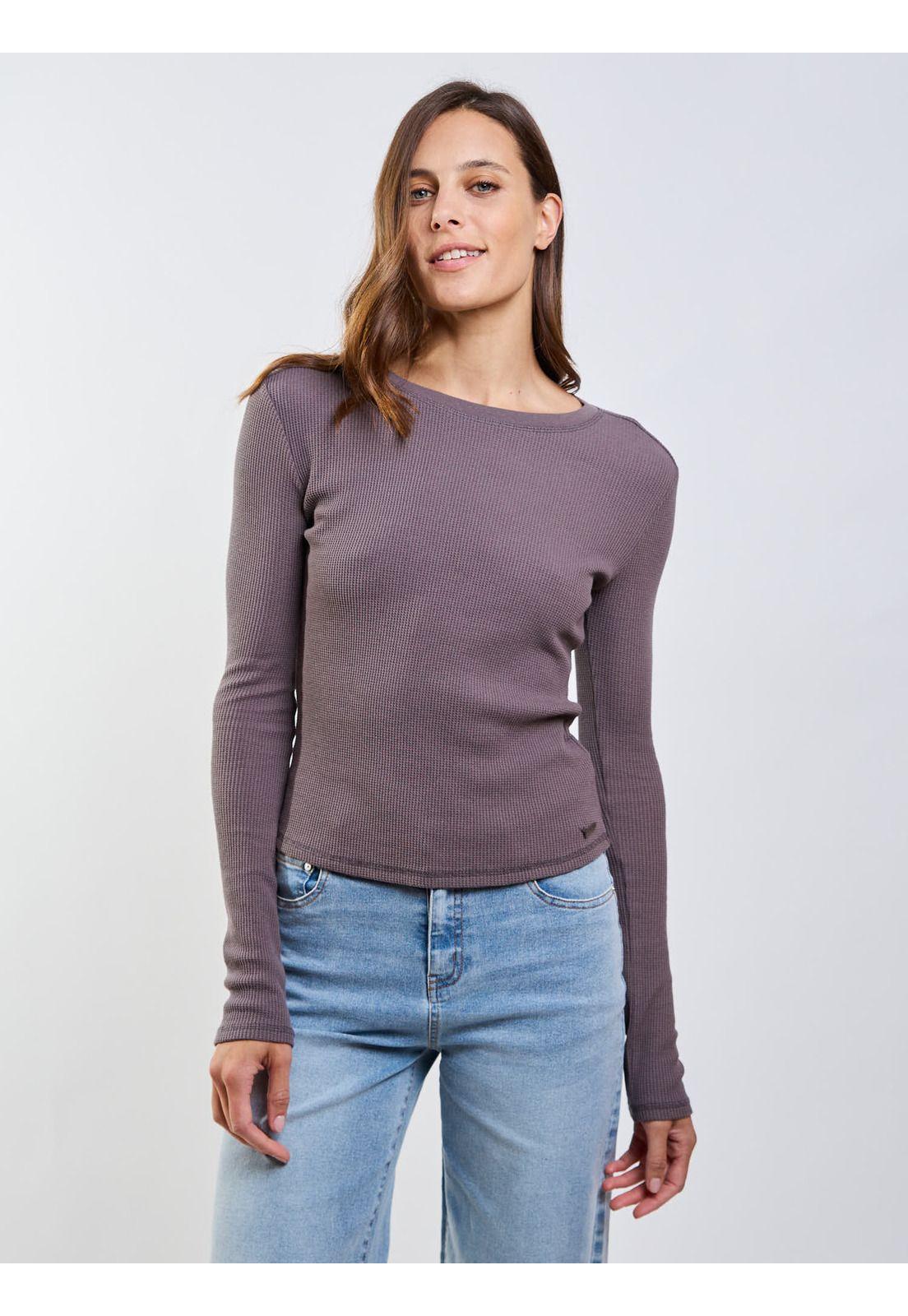 Polera ML Cerdeña Café Mujer Maui And Sons-0