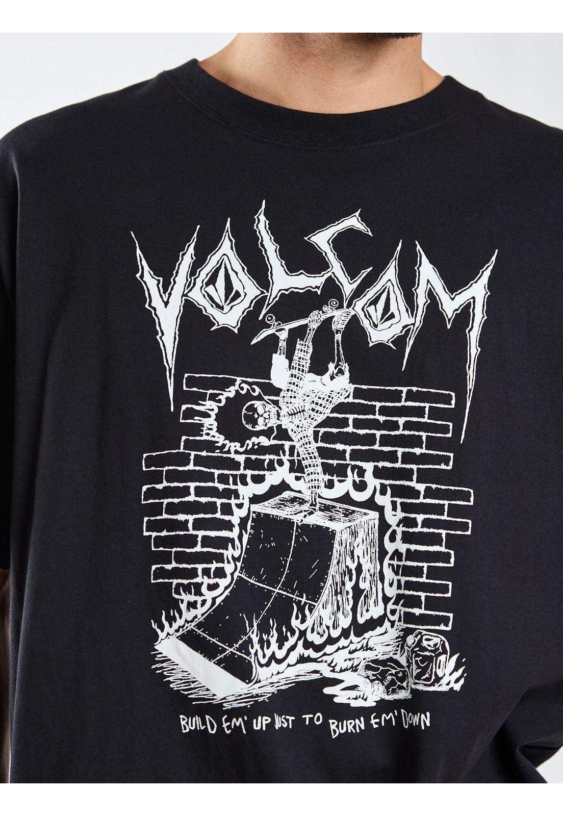 Polera Oversize Perseverance Negro Hombre Volcom-4