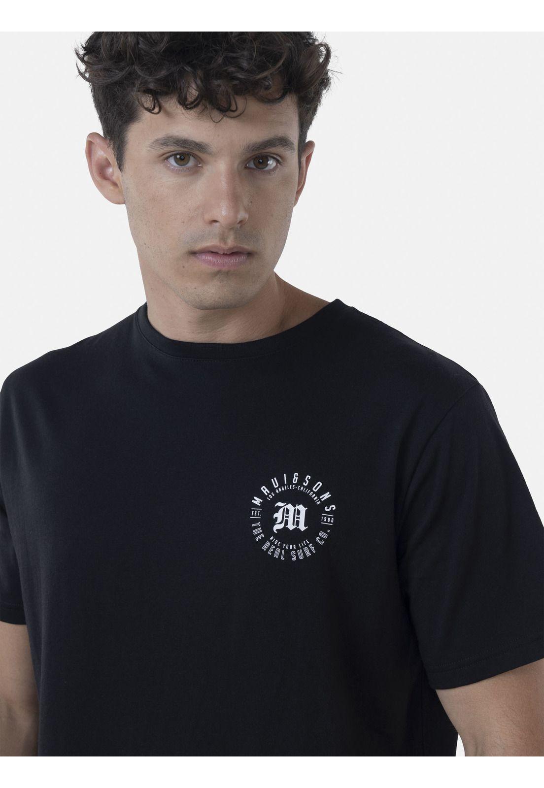 Polera Hombre MEDIEVAL SS TEE Negro Maui and Sons-2