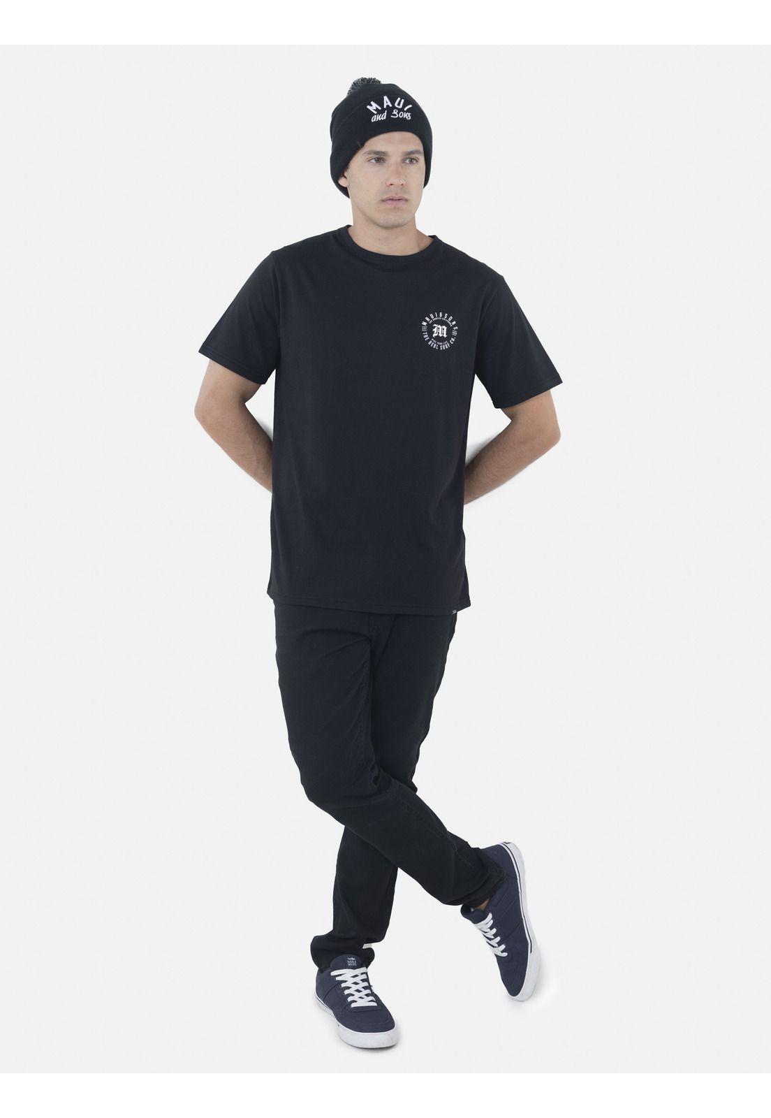 Polera Hombre MEDIEVAL SS TEE Negro Maui and Sons-3