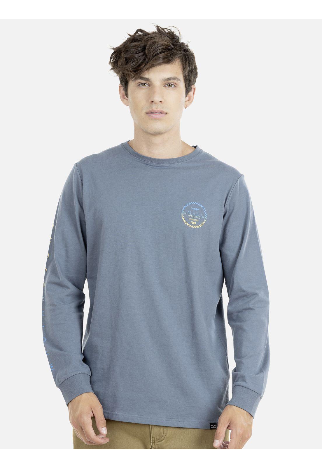 Polera M/L Hombre Maui 5P413-MI21 Gris-0