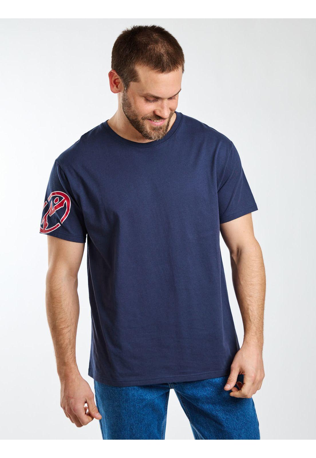 Polera MC East Coast Azul Hombre Rusty-6