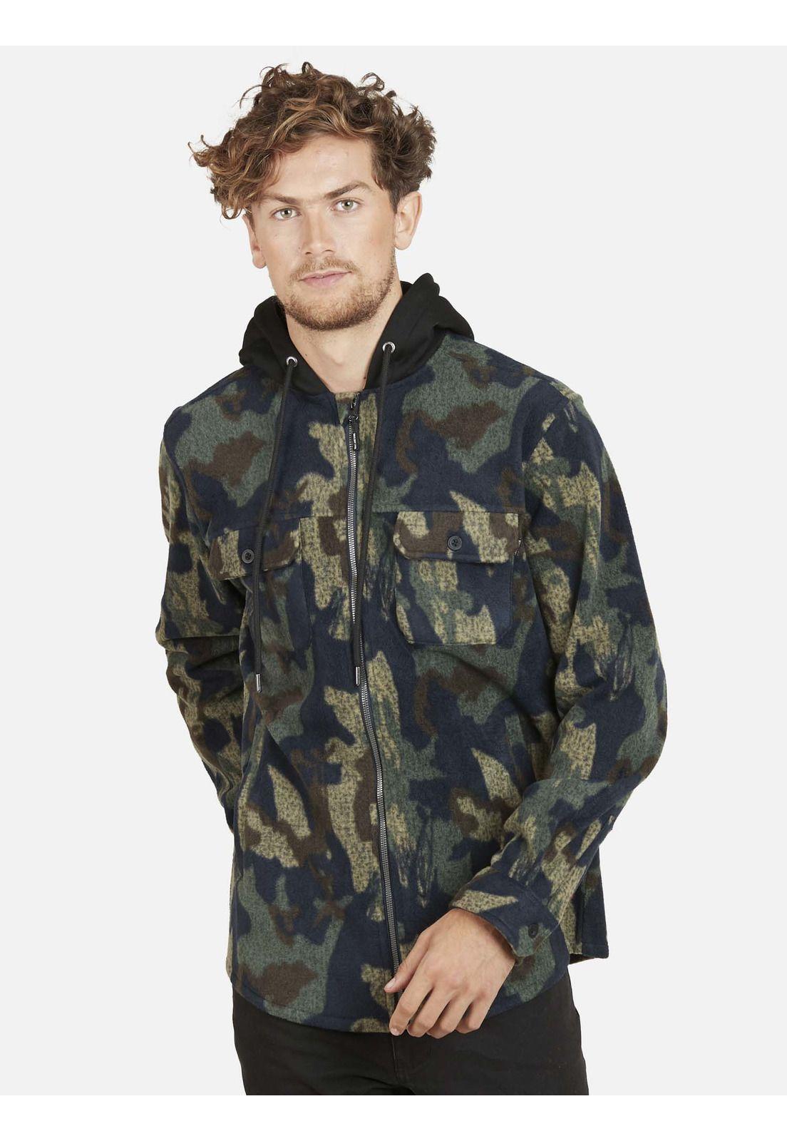 Casaca OVER PRINT CAMO Hombre Multicolor Maui and Sons-0