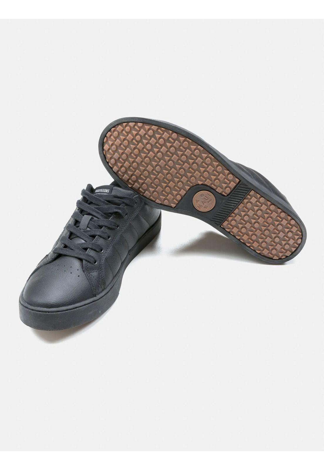 Zapatilla Escolar Rula Hombre Negro Maui and Sons-2