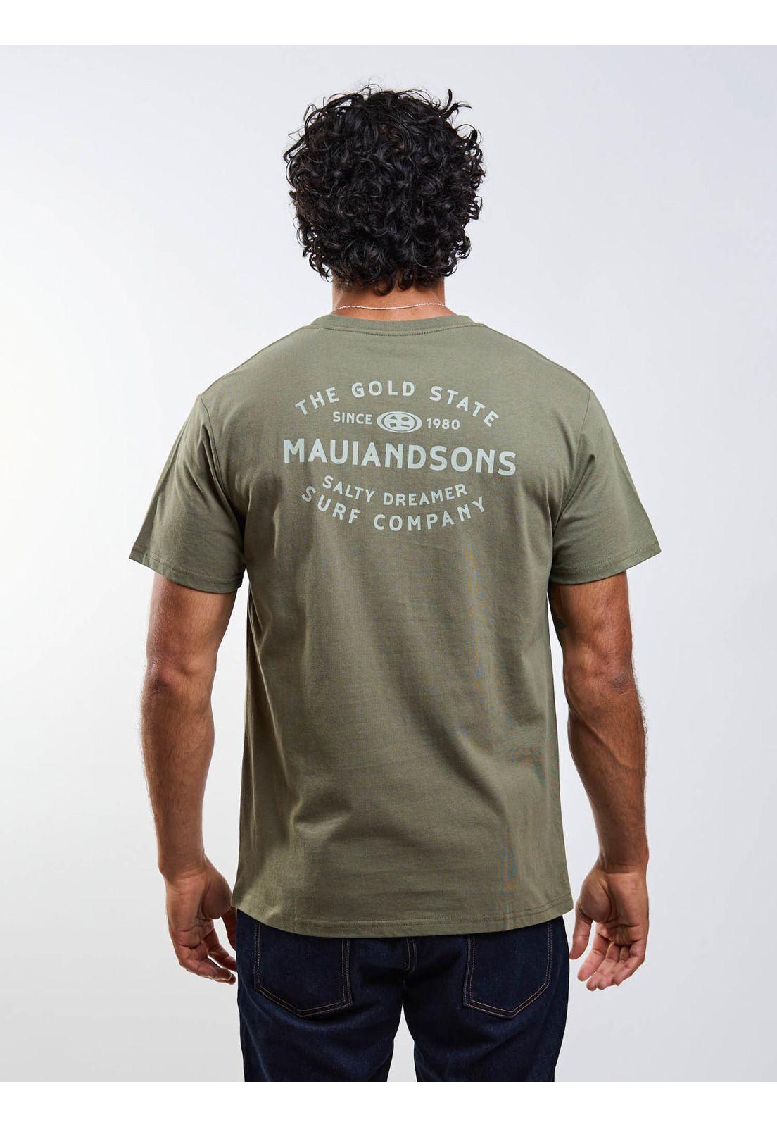 Polera MC Dreamer Verde Hombre Maui And Sons-5