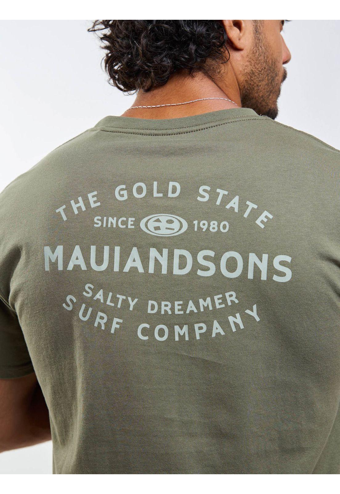 Polera MC Dreamer Verde Hombre Maui And Sons-7