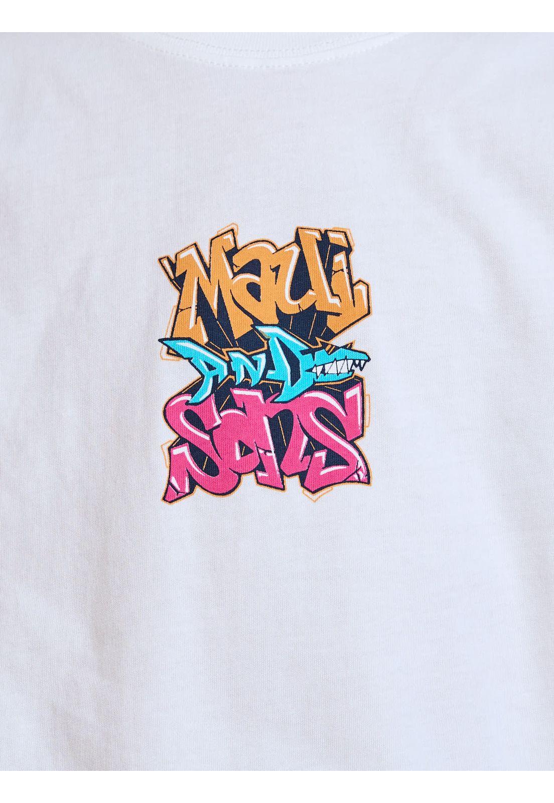 Polera MC Sunset Blanco Infantil Maui and Sons-5