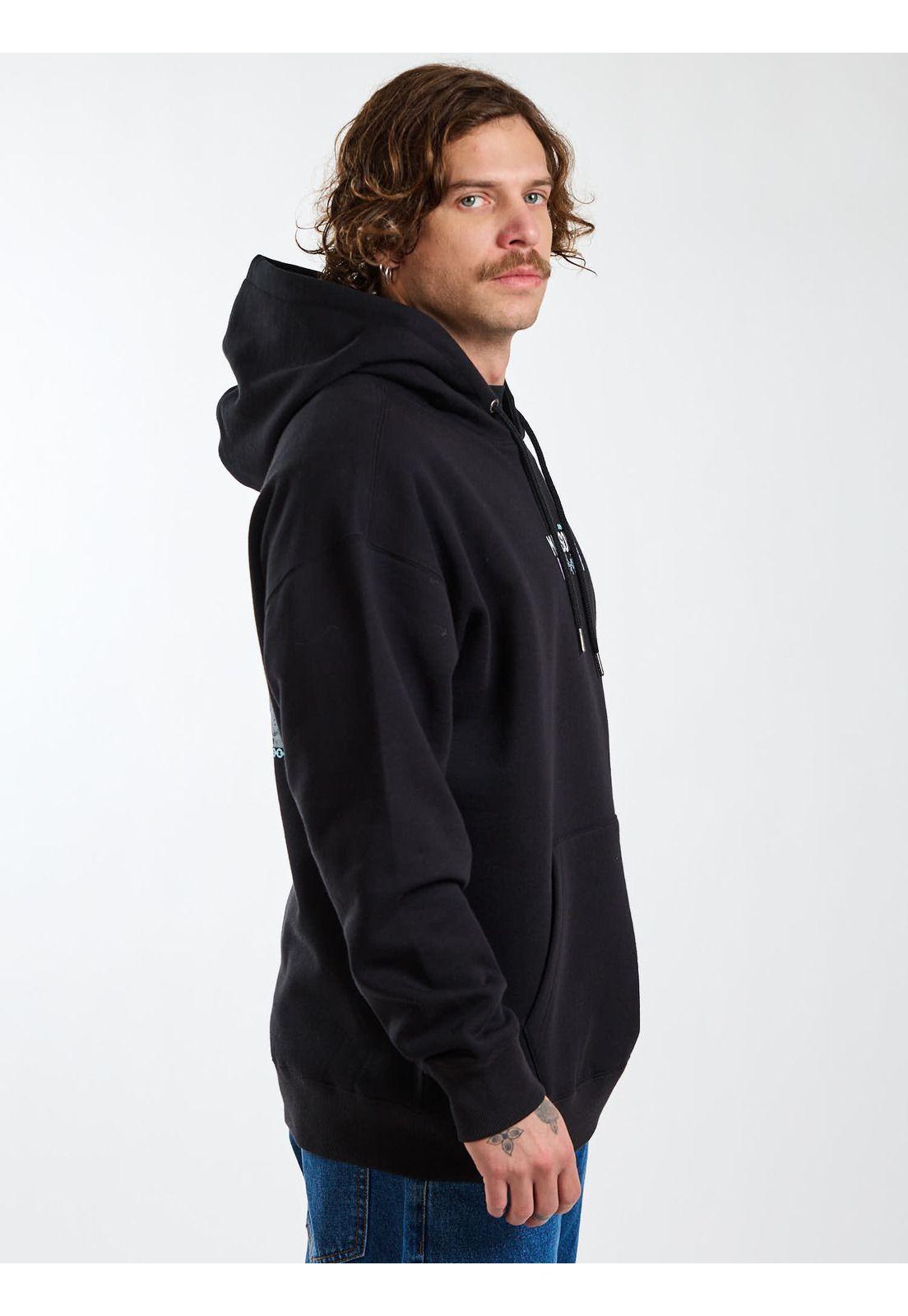 Poleron Canguro Neon Break Negro Hombre Maui and Sons-2