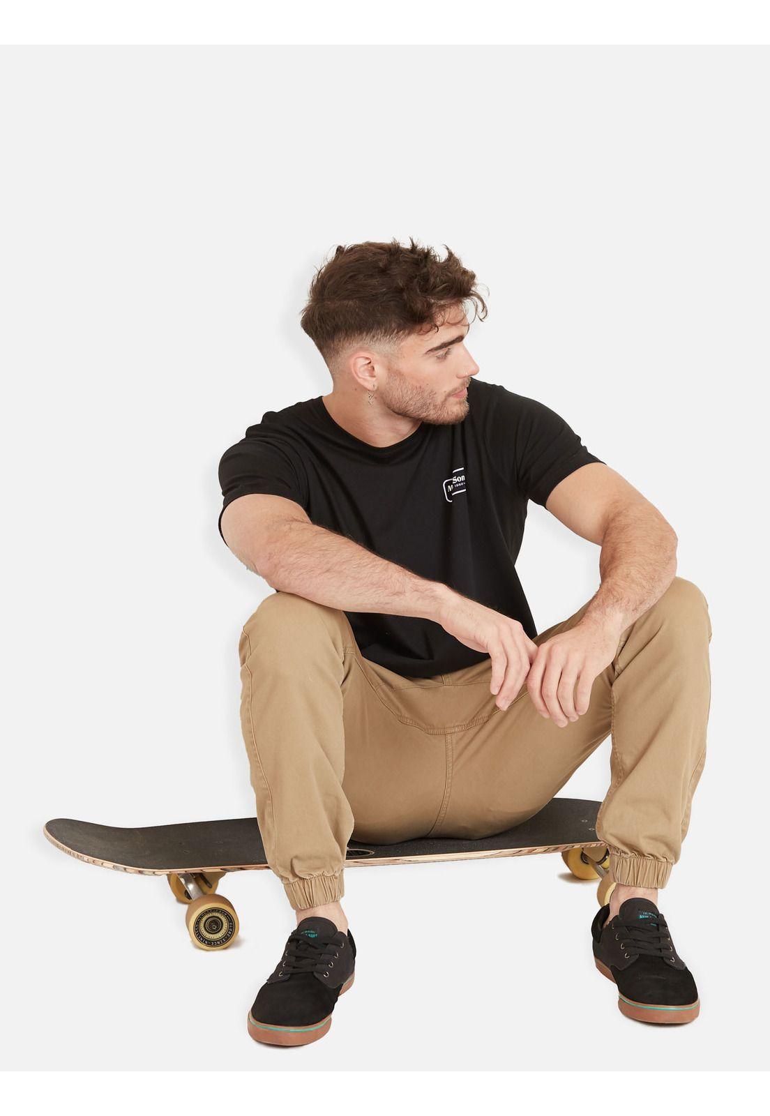 Polera SURFERS PARADISE SS TEE Hombre Negro Maui & Sons-3