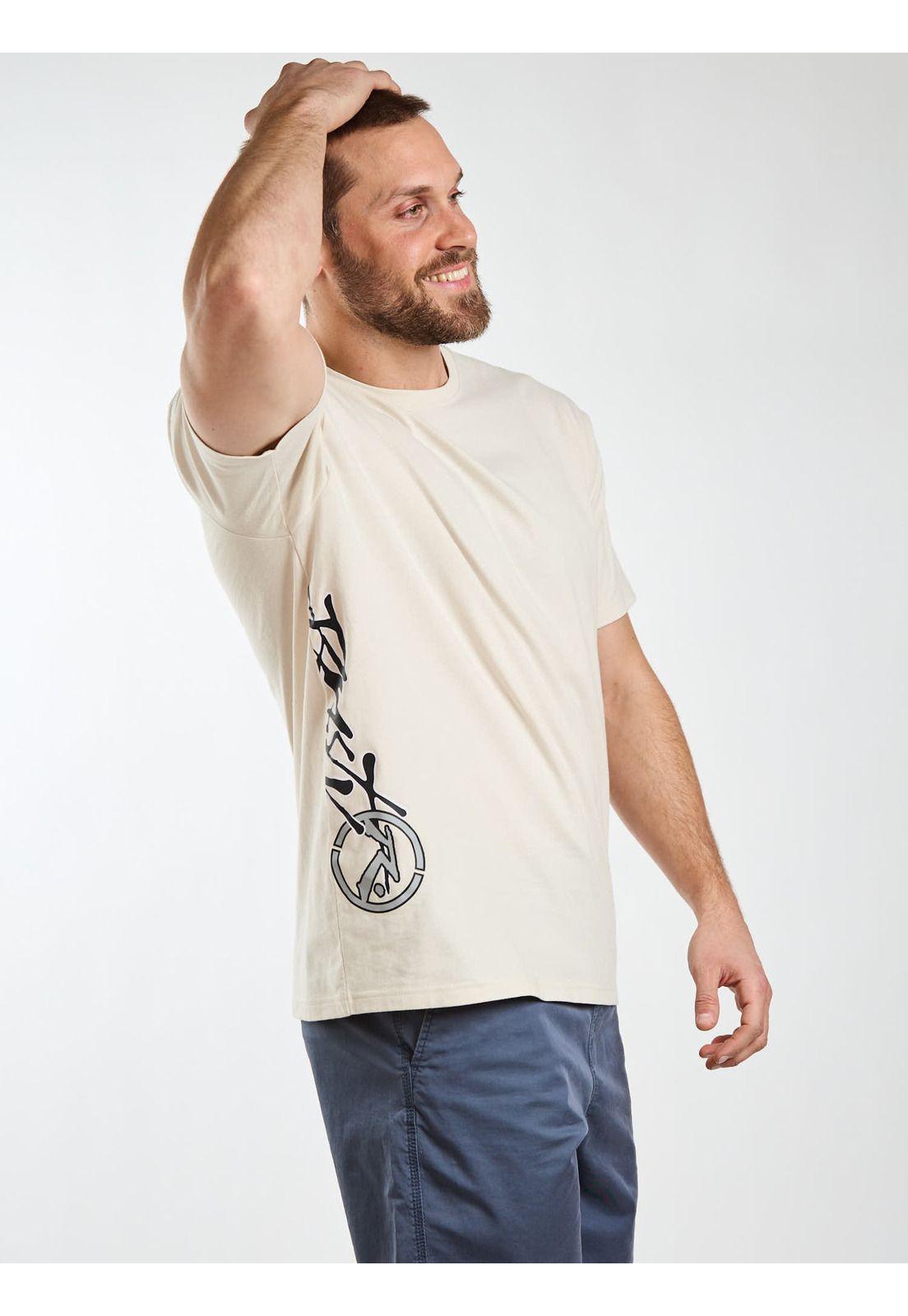 Polera MC Wrecker Blk Blanco Hombre Rusty-7