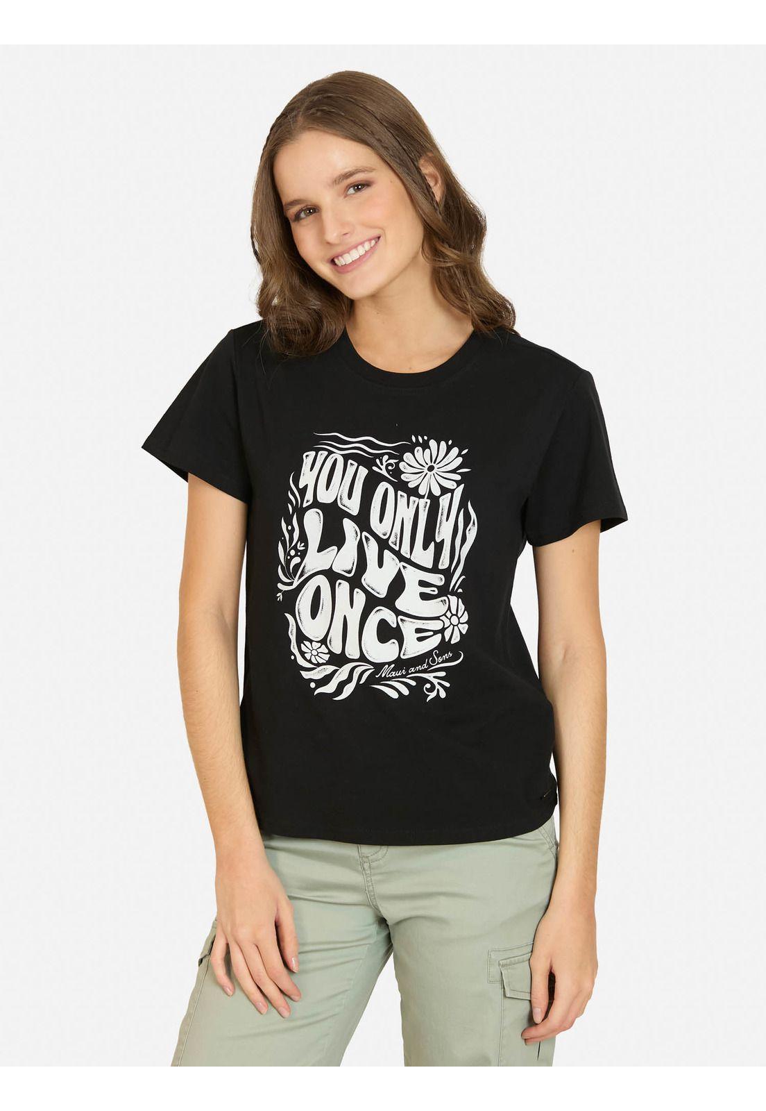 Polera MC Kailoa Negro Mujer Maui And Sons-0