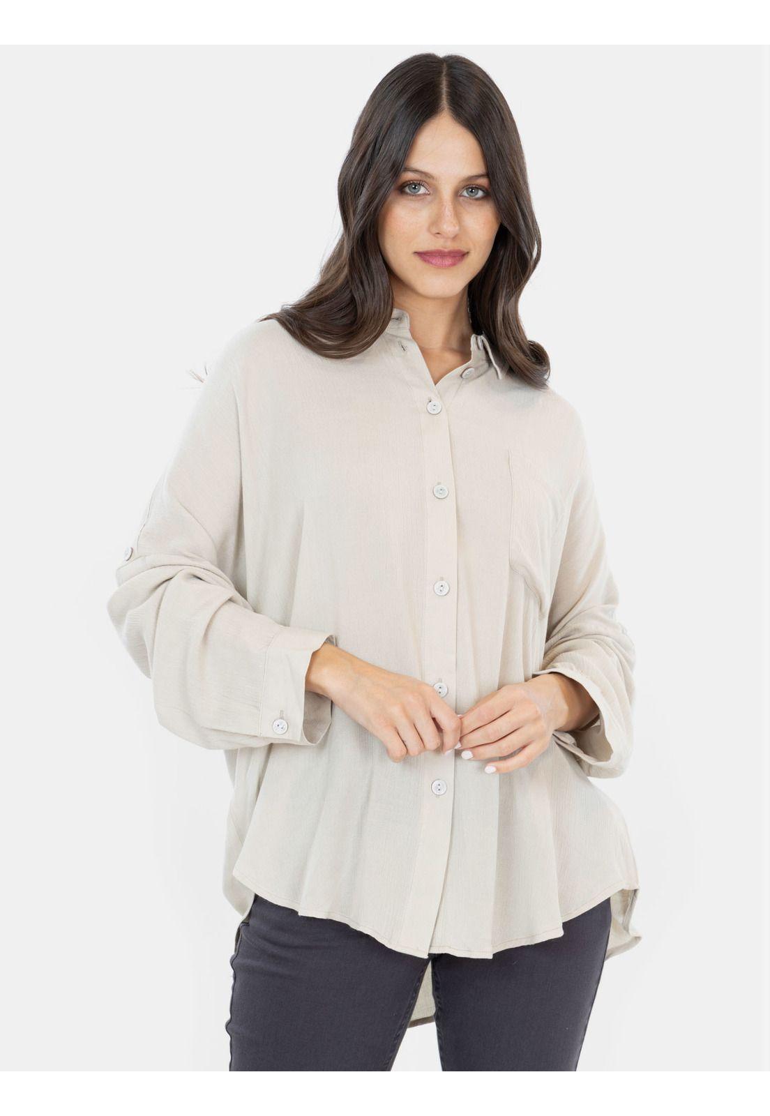 Blusa ML Heaven Khaki Mujer Maui And Sons-0