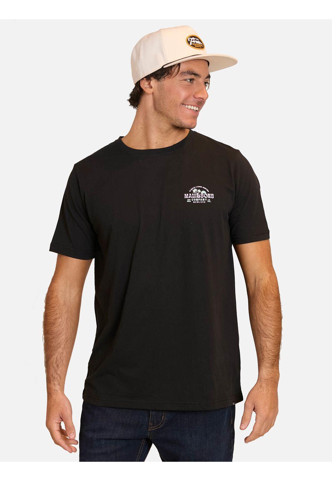 Polera MC Always Living Surfing Negro Hombre Maui And Sons-0
