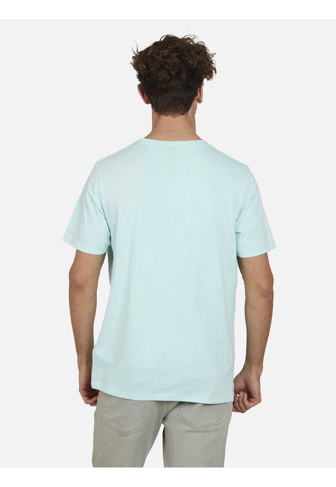 Polera POCKET PRINT Hombre Celeste Maui and Sons-1