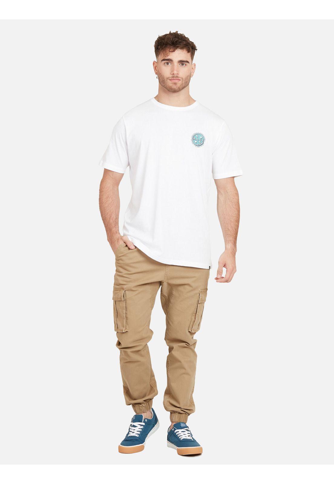 Polera SYMBOLS OF NATURE SS TEE Hombre Blanco Maui & Sons-1