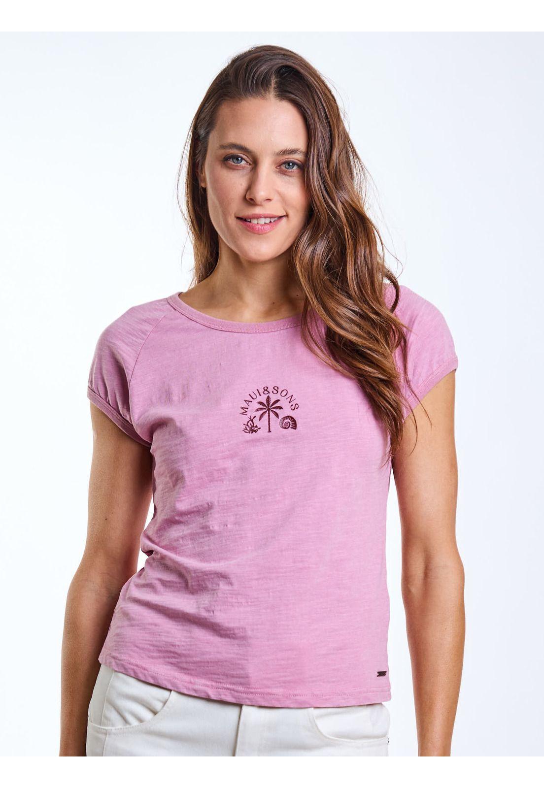 Polera MC Sore Rosado Mujer Maui and Sons-0