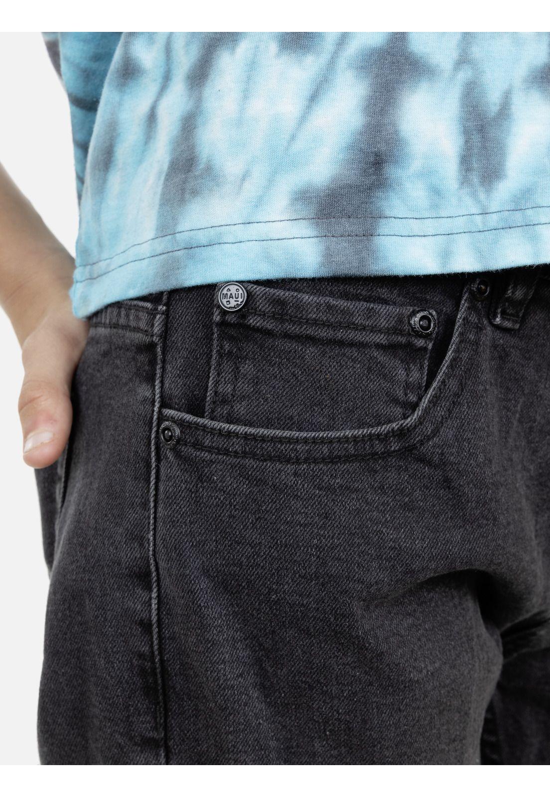 Jeans Juvenil 5N110-MI21 Negro Maui and Sons-2